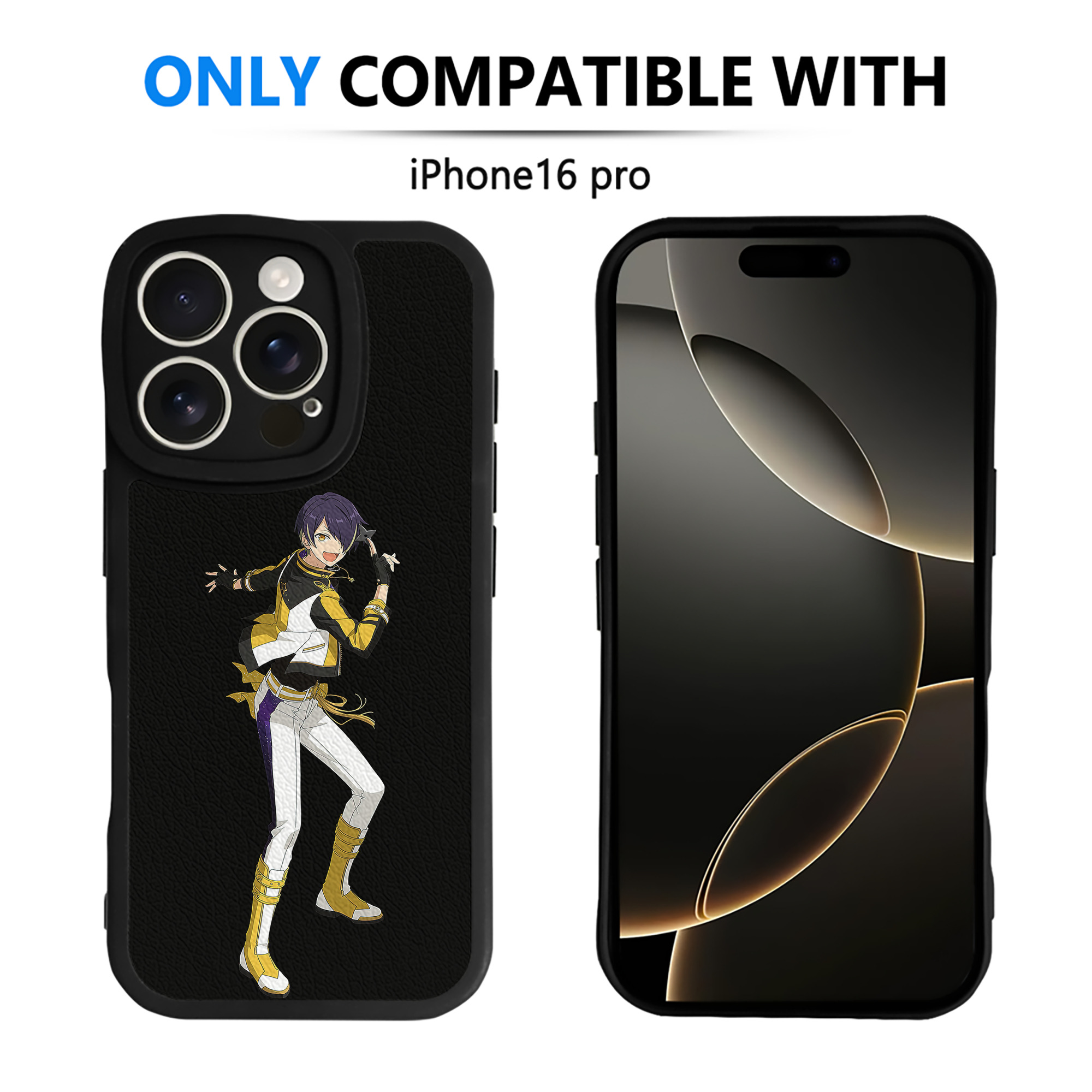 （画像用） あんさんぶるスターズ! Ensemble Stars 【iPhone 16シリーズ対応】シリコンスマホケース（レザー調） 材質：シリコン